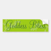 Goddess Bless Bumpersticker (Voorkant)