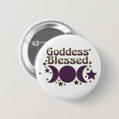 Goddess Blessed Buttonnen Ronde Button 5,7 Cm (Voorkant /achterkant)