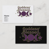Goddess Blessed Visitekaartjes (Voorkant / Achterkant)