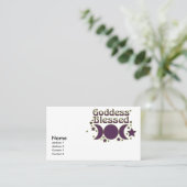Goddess Blessed Visitekaartjes (Staand voorkant)