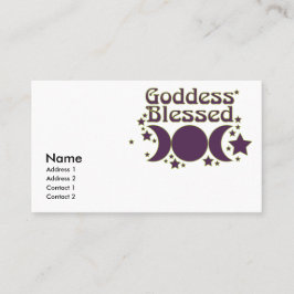 Goddess Blessed Visitekaartjes