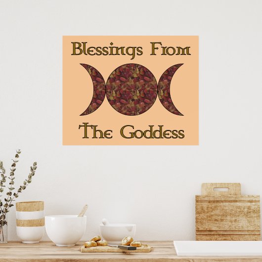 Goddess Blessings Poster (Keuken)