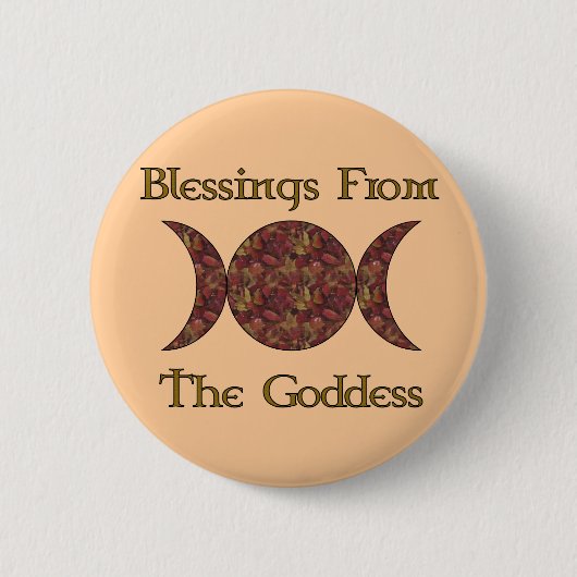Goddess Blessings Ronde Button 5,7 Cm (Voorkant)