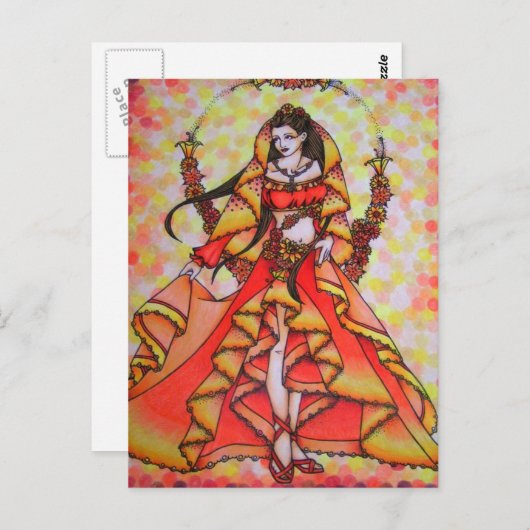 Goddess Briefkaart (Voorkant / Achterkant)