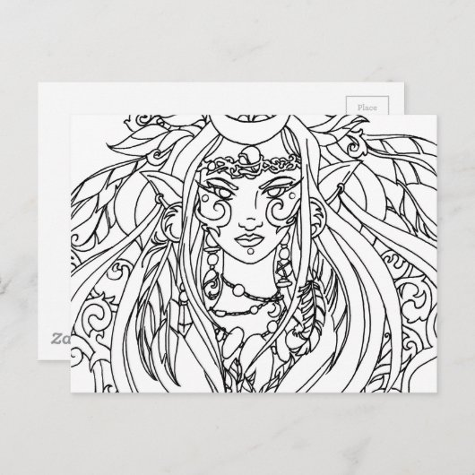 Goddess Briefkaart (Voorkant / Achterkant)