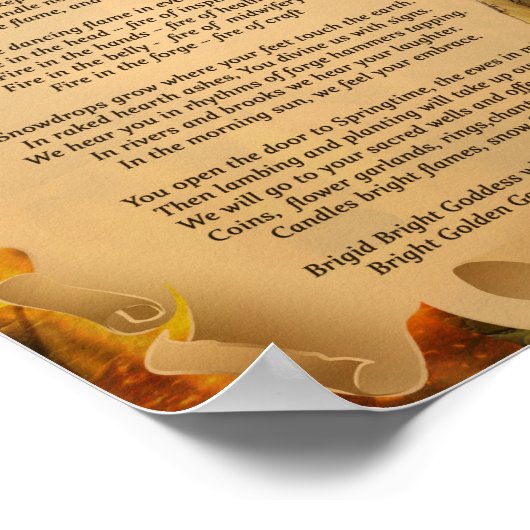 GODDESS BRIGID-INVOCATIE POSTER (Hoek)
