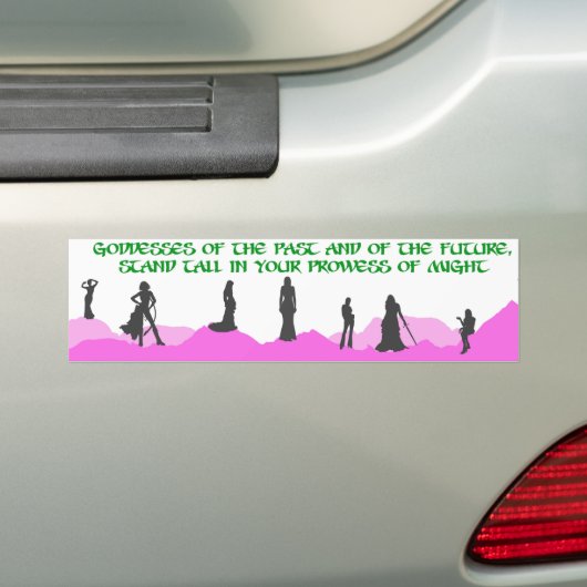 Goddess Bumpersticker (Op auto)
