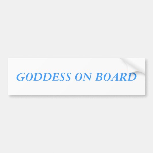 GODDESS BUMPERSTICKER (Voorkant)