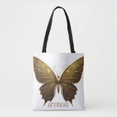 Goddess Butterfly Design Tote Bag (Voorkant)