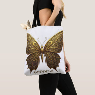 Goddess Butterfly Design Tote Bag