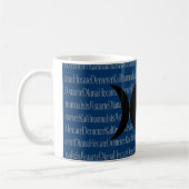 Goddess Chant (blauw) Koffiemok (Links)