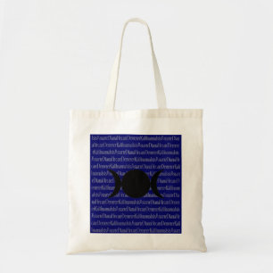 Goddess Chant (donkerblauw) Tote Bag