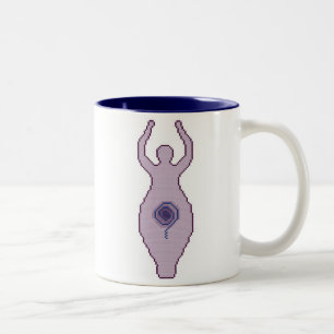 Goddess Cross Stitch Tweekleurige Koffiemok