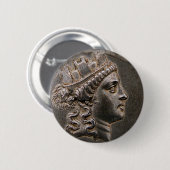 Goddess Cybele Tetradrachme Ronde Button 5,7 Cm (Voorkant /achterkant)