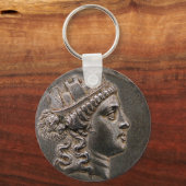 Goddess Cybele Tetradrachme Sleutelhanger (Voorkant)