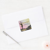 *~* Goddess .DANK U + Ombre Pastel Glitter Vierkante Sticker (Envelop)
