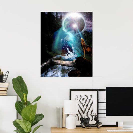 Goddess De La Lune Poster (Thuiskantoor)