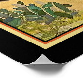 "Goddess Diana die met Deer loopt" Art Deco Poster (Hoek)