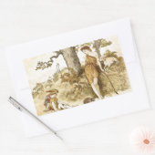 Goddess Diana Rechthoekige Sticker (Envelop)