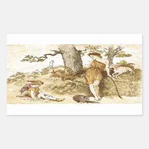 Goddess Diana Rechthoekige Sticker