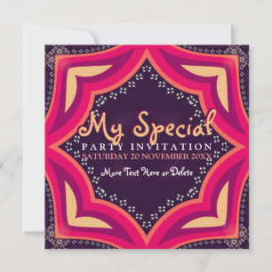 Goddess Diva Special Event Party Invitation Kaart