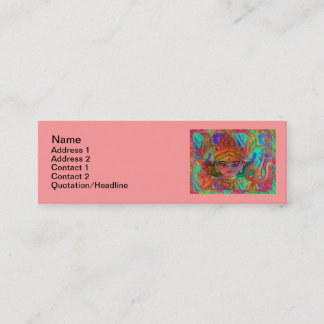 Goddess Durga2 Skinny 3"x1" Visitekaartje