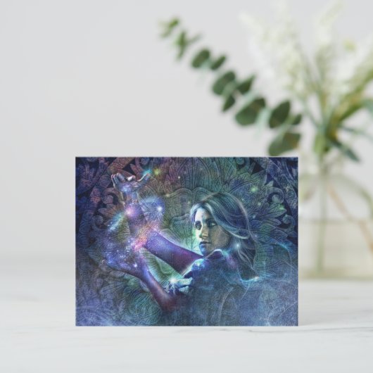 Goddess Durga Briefkaart (Staand voorkant)