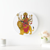 Goddess Durga Clock Grote Klok (Huis)