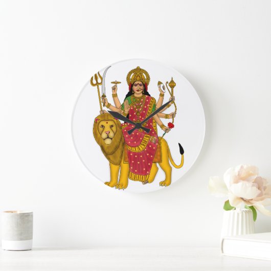 Goddess Durga Clock Grote Klok (Huis)