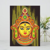 Goddess Durga (Dussehra-festival) Kaart (Staand voorkant)