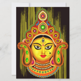Goddess Durga (Dussehra-festival) Kaart
