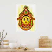 Goddess Durga (Dussehra-festival) Poster (Keuken)