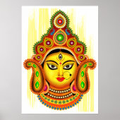 Goddess Durga (Dussehra-festival) Poster (Voorkant)