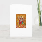 Goddess Durga Greeting Card Kaart (Achterkant)