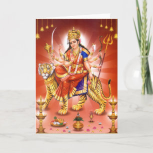Goddess Durga (Hindu godin) Kaart