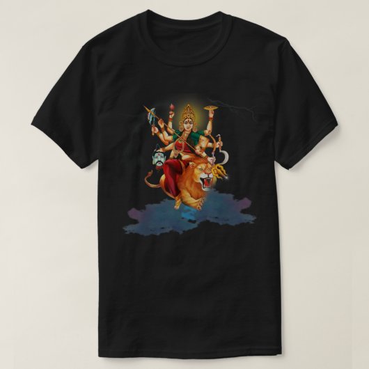 Goddess Durga Hindu Religion Durga mata Maa Yoga T-shirt (Design voorkant)