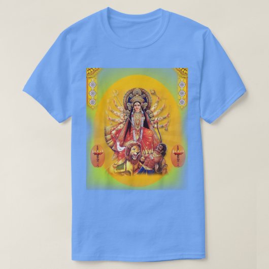 Goddess Durga in het volledig goddelijke verhaal T T-shirt (Design voorkant)
