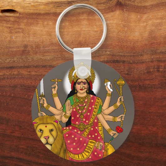 Goddess Durga Keychain (Voorkant)