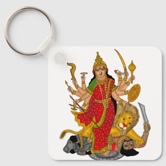 Goddess Durga Keychain (Voorkant)