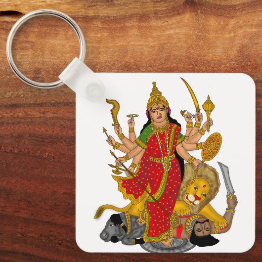 Goddess Durga Keychain (Voorkant)