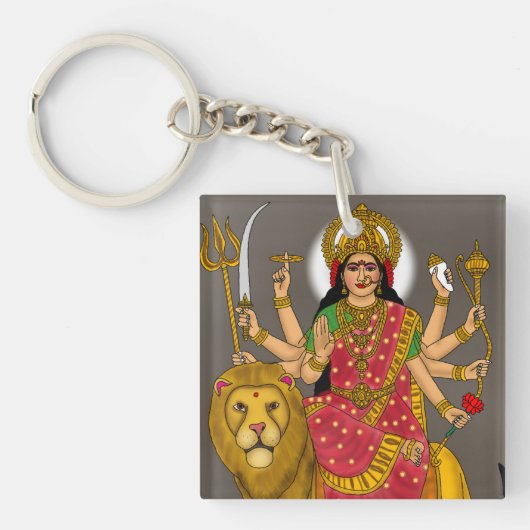 Goddess Durga Keychain (voorkant)