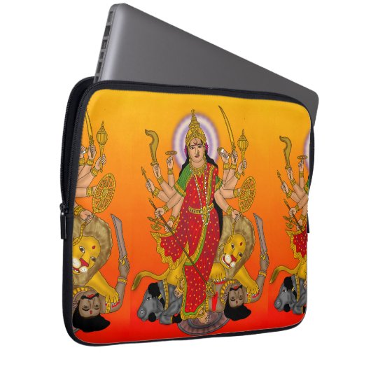 Goddess Durga Laptop Case (Voorkant Rechts)
