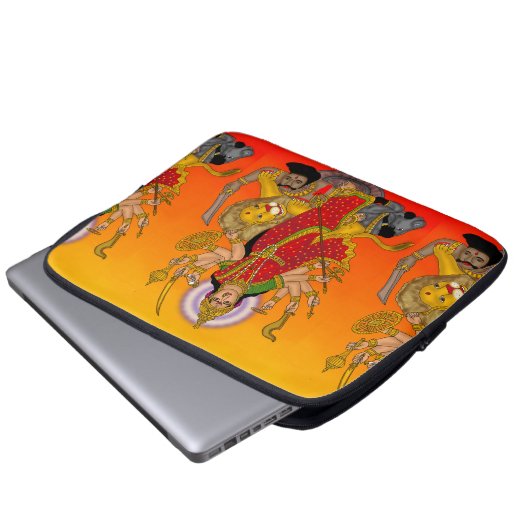 Goddess Durga Laptop Case (Voorkant onderkant)