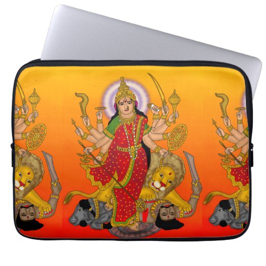 Goddess Durga laptophoes Laptop Sleeve (Voorkant)