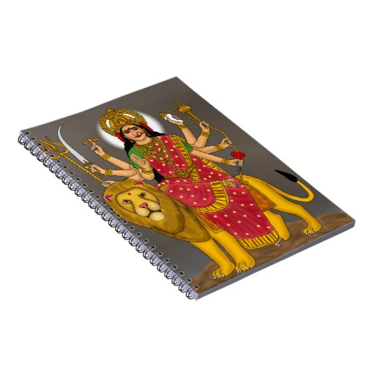 Goddess Durga Notebook Notitieboek (Rechterzijde)