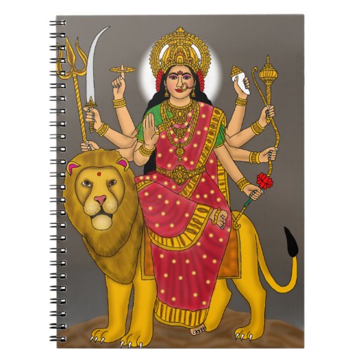 Goddess Durga Notebook Notitieboek (Voorkant)