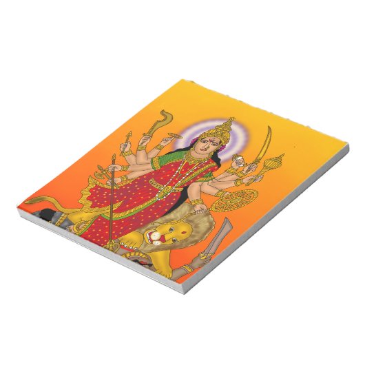 Goddess Durga Notepad Notitieblok (Linkerzijde)