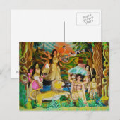 Goddess Durga op het Durga-festival in Burdwan Briefkaart (Voorkant / Achterkant)