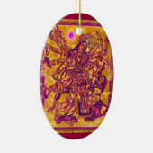 Goddess Durga Oval Ornament (Rechts)
