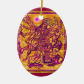 Goddess Durga Oval Ornament (Voorkant)